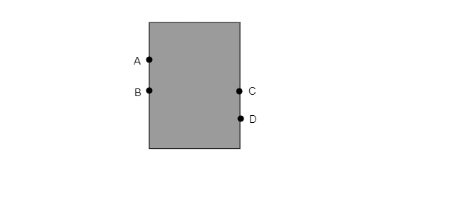 A Water Tank Has Four Taps Fixed At Points A B C A - Tutorix