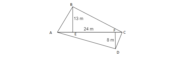 The Diagonal Of A Quadrilateral Shaped Field Is 24 - Tutorix