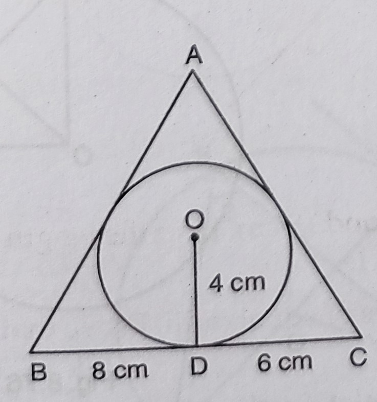 In The Figure A Triangle A B C Is Drawn To Circums Tutorix 9226