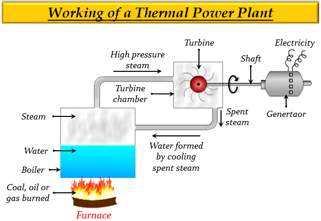 Explain The Principle Of Working Of A Thermal Powe Tutorix